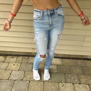 Kancan Women's Light Wash Skinny Jeans size 26